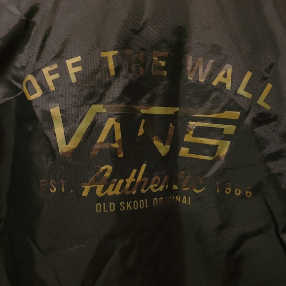 Vans off the wall windbreaker lined button Jacket - Picture 6 of 7